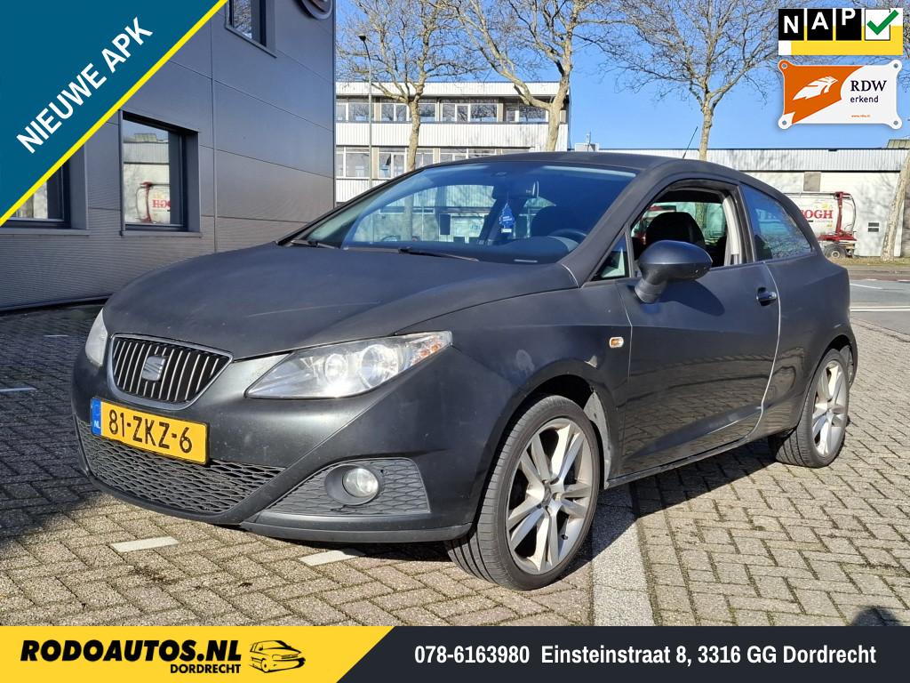 SEAT Ibiza SC 1.6 Sport 3-Drs Airco/Leer Nieuwe APK, Voorwielaandrijving, 990 kg, Ibiza, Leder
