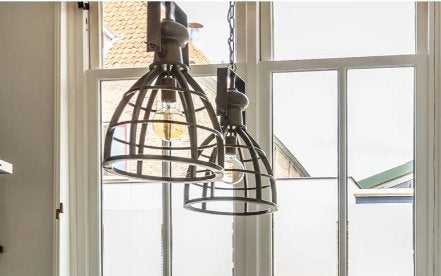 Hanglamp industrieel brons, koper