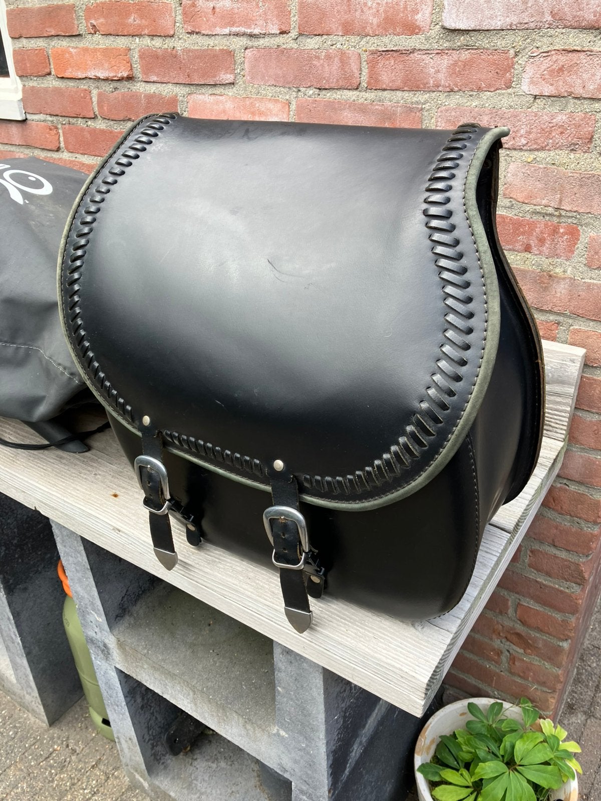 Harley davidson bigbag zijtas,40 liter o.a Fatboy., Ophalen, Gebruikt