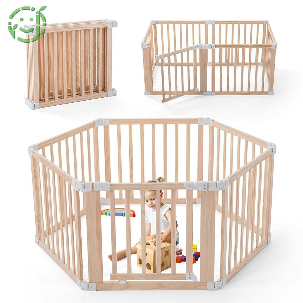 Inklapbare Houten Babybox / Grondbox – 50% Korting!, Ophalen, Nieuw