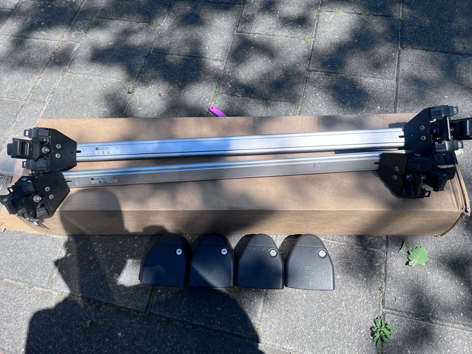 Originele gm dakdragers opel astra voor dakkoffer iperial, Auto diversen, Dakdragers, Ophalen of Verzenden, Gebruikt