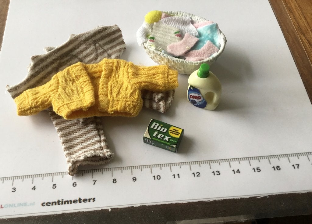 Poppenhuis miniaturen de was 25, Verzamelen, Ophalen of Verzenden, Nieuw, Poppenhuis