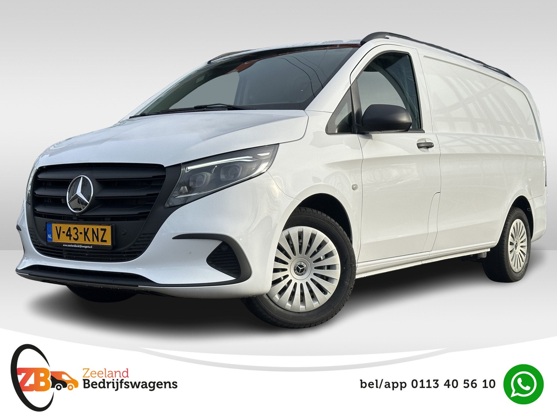 Mercedes-Benz Vito 114 CDI L2 Pro | LED | Carplay | Dodehoek, Auto's, Automaat, Dealer onderhouden, 2500 kg, Wit