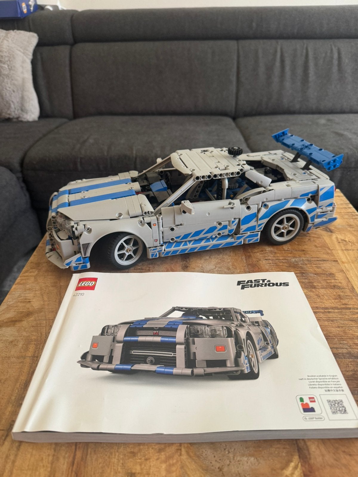 LEGO Technic 42210 –2Fast2 Furious Nissan Skyline GT-R (R34), Ophalen, Lego, Inclusief instructies, Zo goed als nieuw