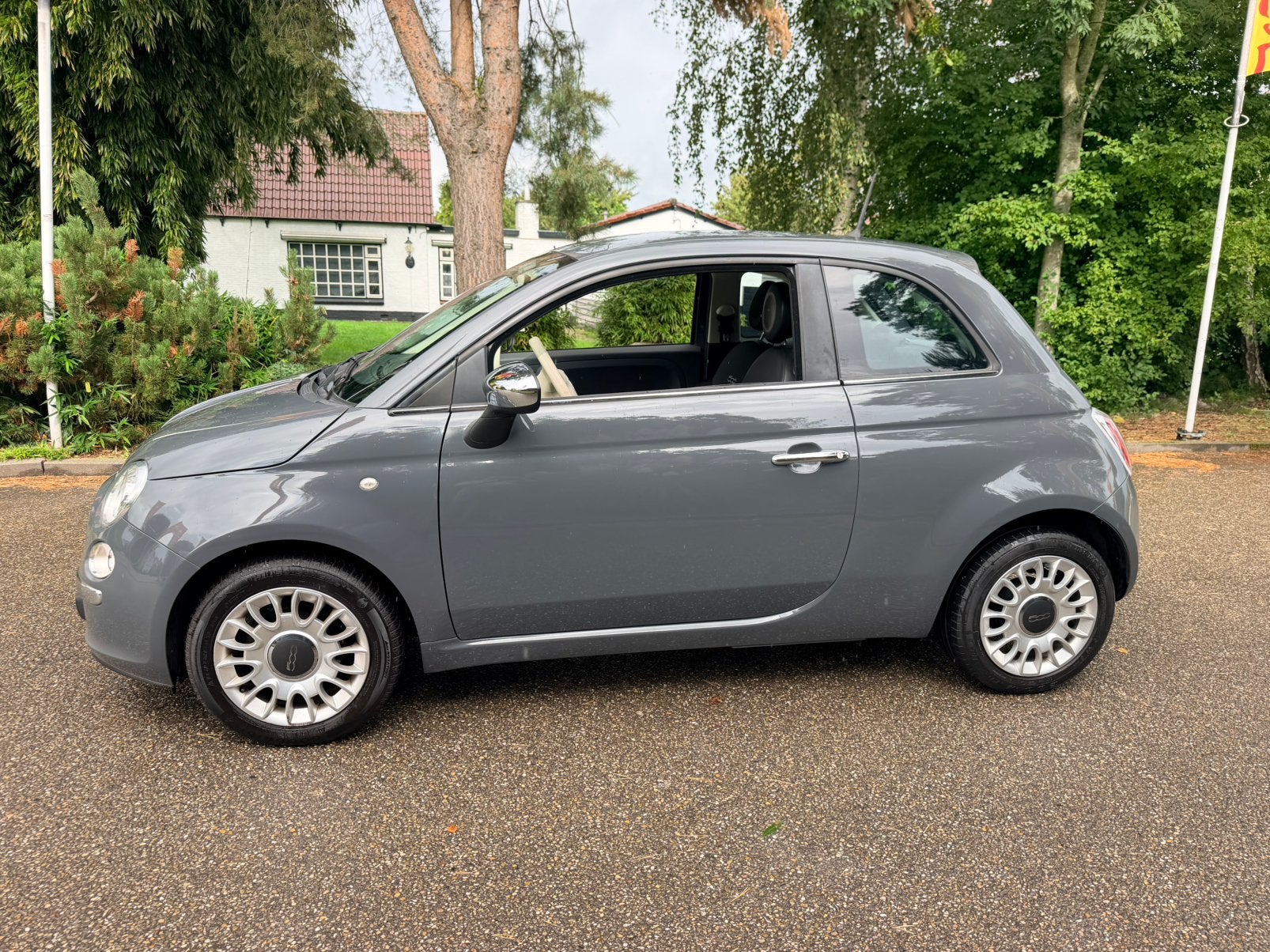 Fiat 500 0.9 Twinair C /appel CarPlay /airco/N.A.P/NL Auto, Voorwielaandrijving, Stof, Zwart, 840 kg