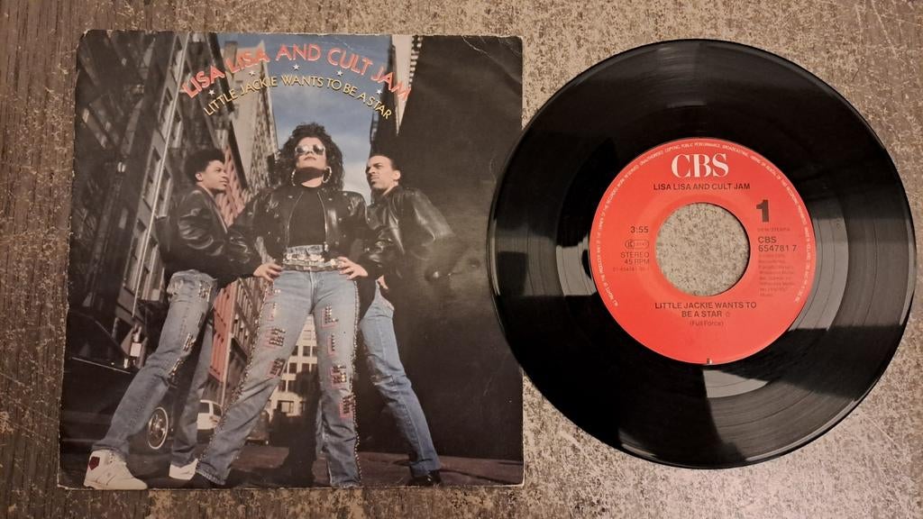 Lisa lisa and the cult jam-little jackie wants to be a star, Cd's en Dvd's, Vinyl Singles, Gebruikt, 7 inch, Single, Ophalen of Verzenden