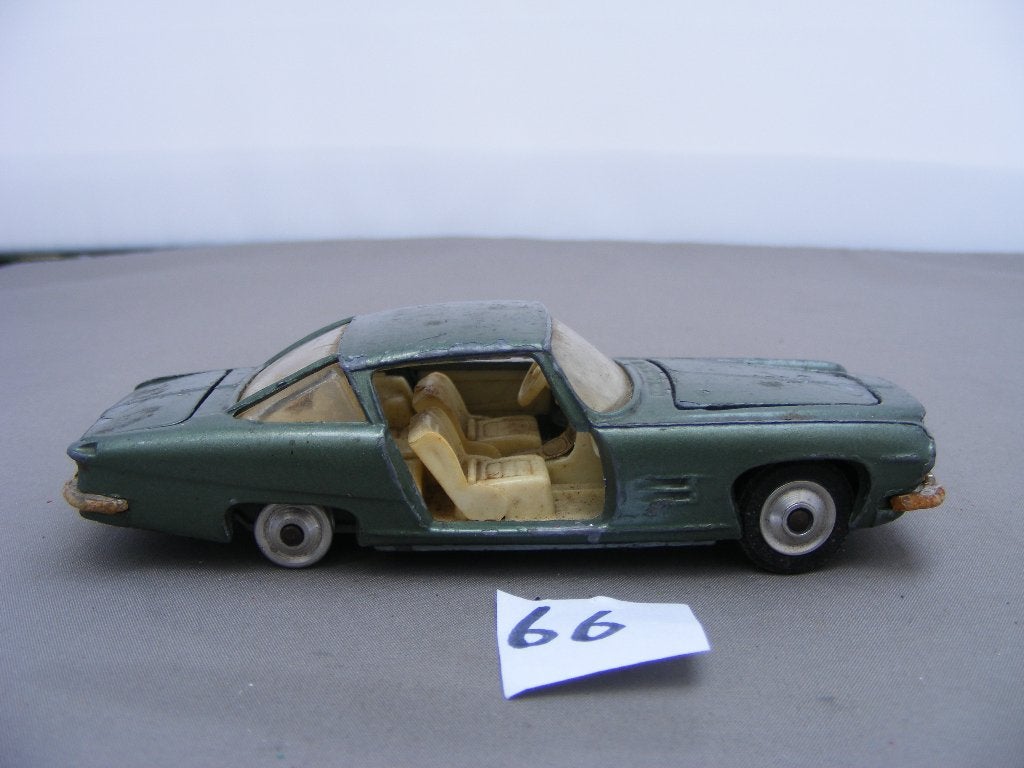 Ghia l6.4 Chrysler v8 corgi toys 241 (66) groen incompleet, Ophalen of Verzenden, Gebruikt, Auto, Corgi