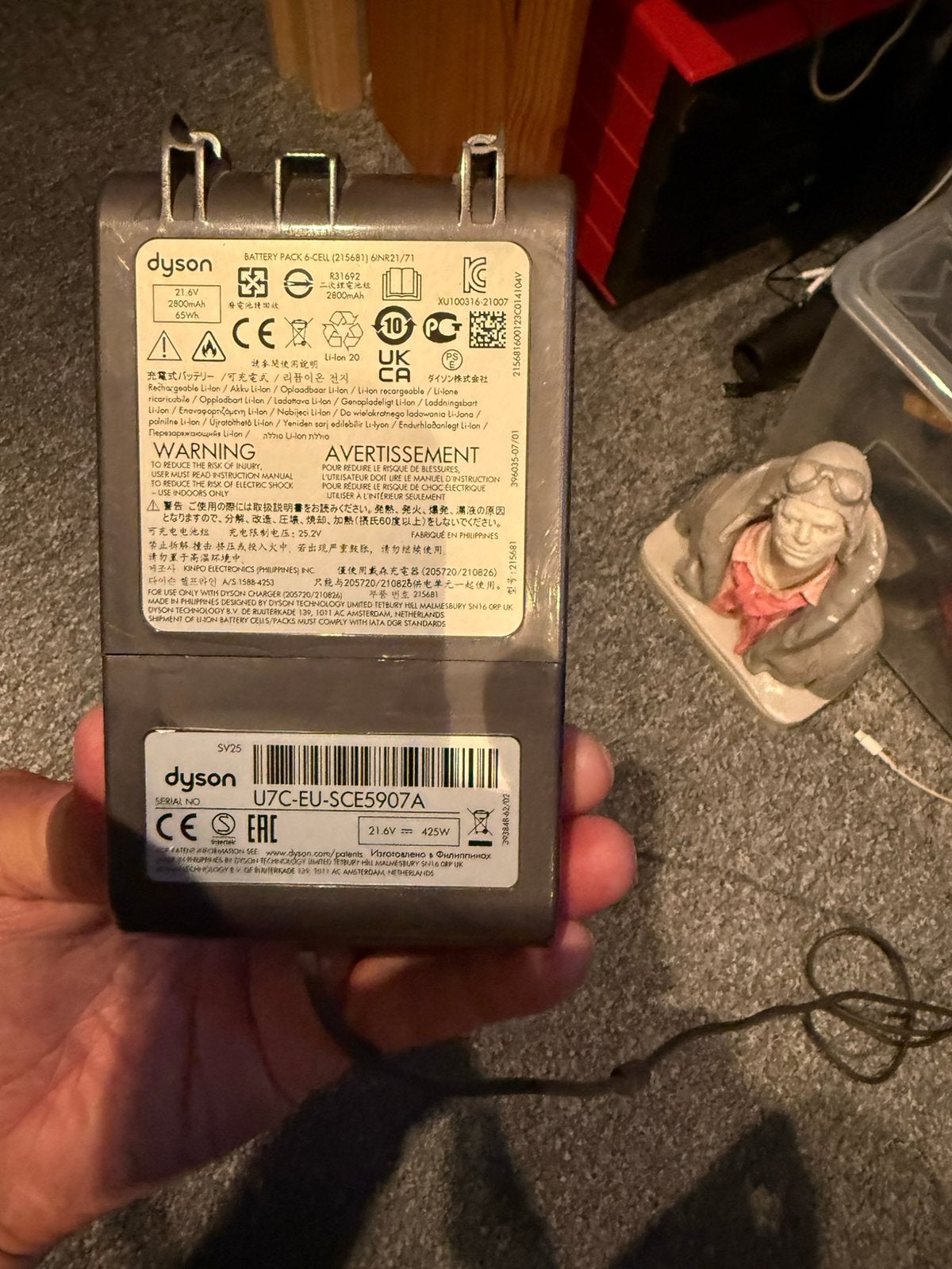 Goede Dyson accu batterij voor V8 SV25, Ophalen of Verzenden, Zo goed als nieuw