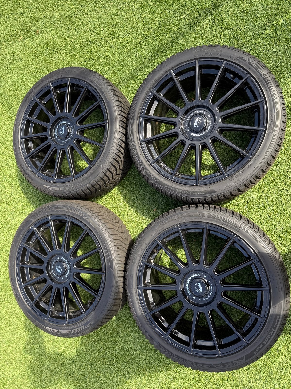 Damina 19 inch winterset Hankook 245/40 VW SEAT SKODA AUDI, Auto-onderdelen, Banden en Velgen, Banden en Velgen, Winterbanden