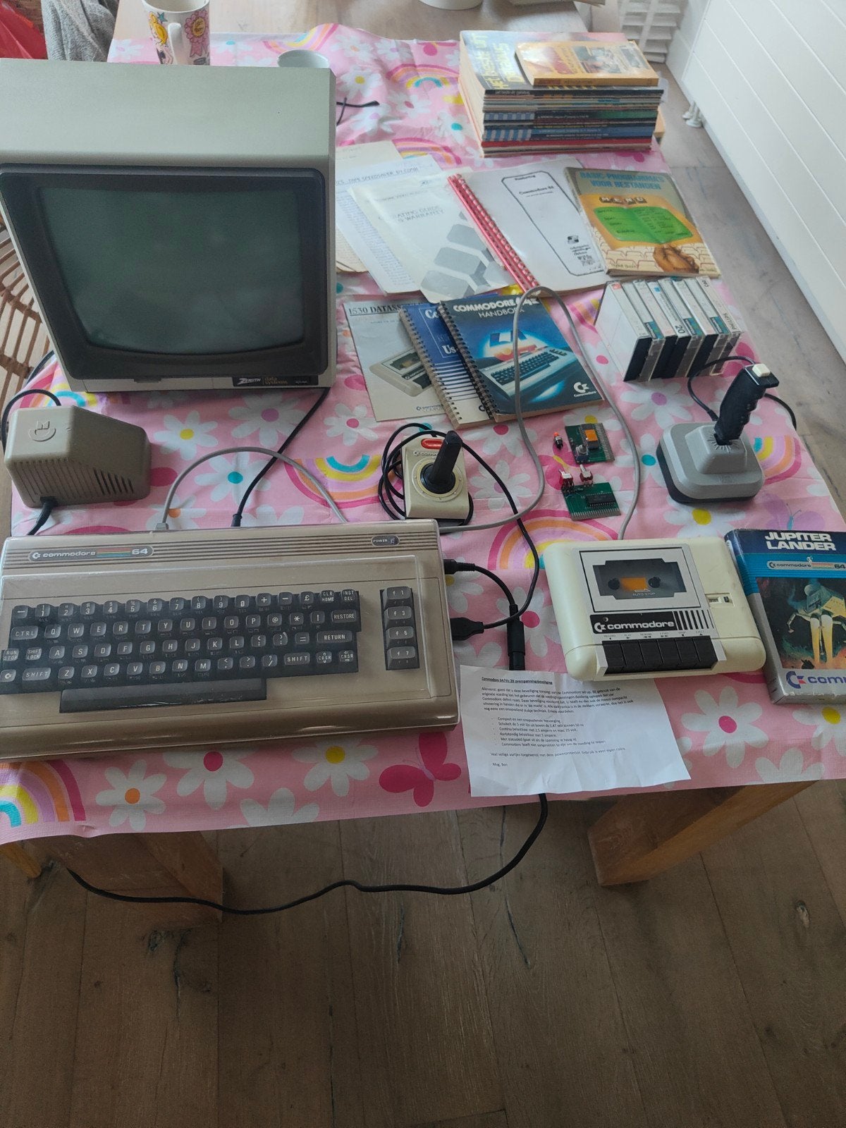 Commodore 64 set met monitor, datasette en accessoires, Computers en Software, Vintage Computers, Ophalen