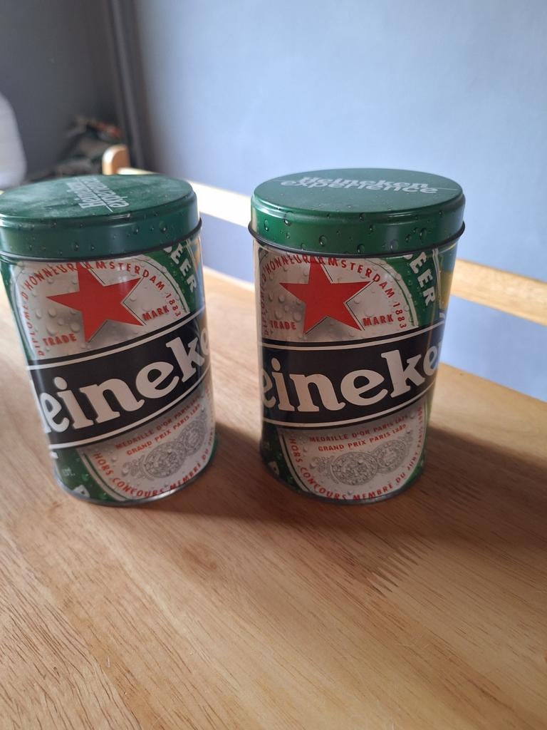 Heineken Experience blikjes en glas, Ophalen, Zo goed als nieuw, Glas of Glazen, Heineken