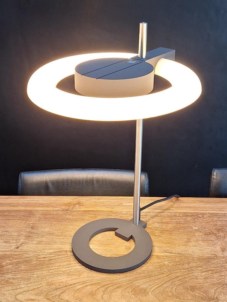 vintage design QC Aura 55 bureaulamp tafel-lamp h 50cm, Ophalen of Verzenden, Zo goed als nieuw, Metaal