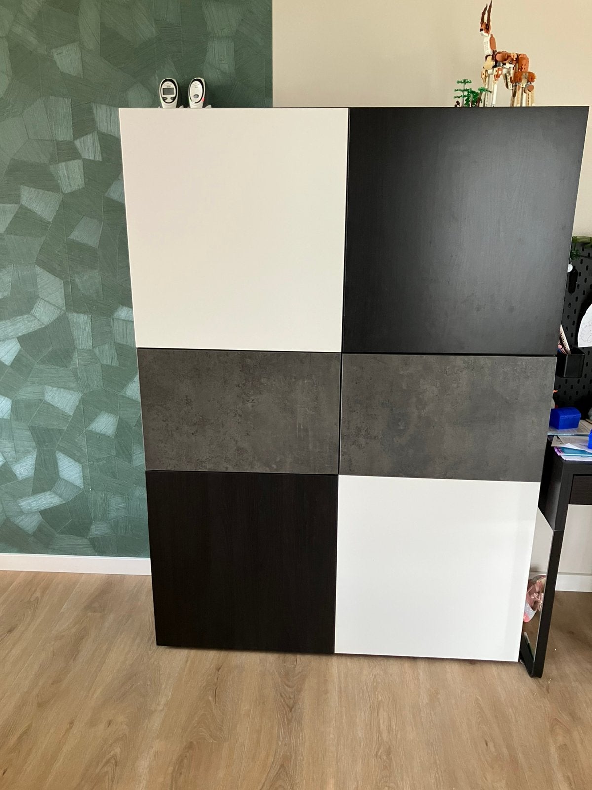 Ikea Besta zwarte kast, Ophalen, Gebruikt, Met deur(en), Minder dan 150 cm