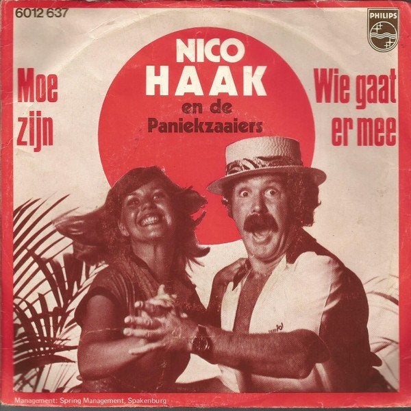 Nico haak - moe zijn, Gebruikt, 7 inch, Ophalen of Verzenden, Overige typen