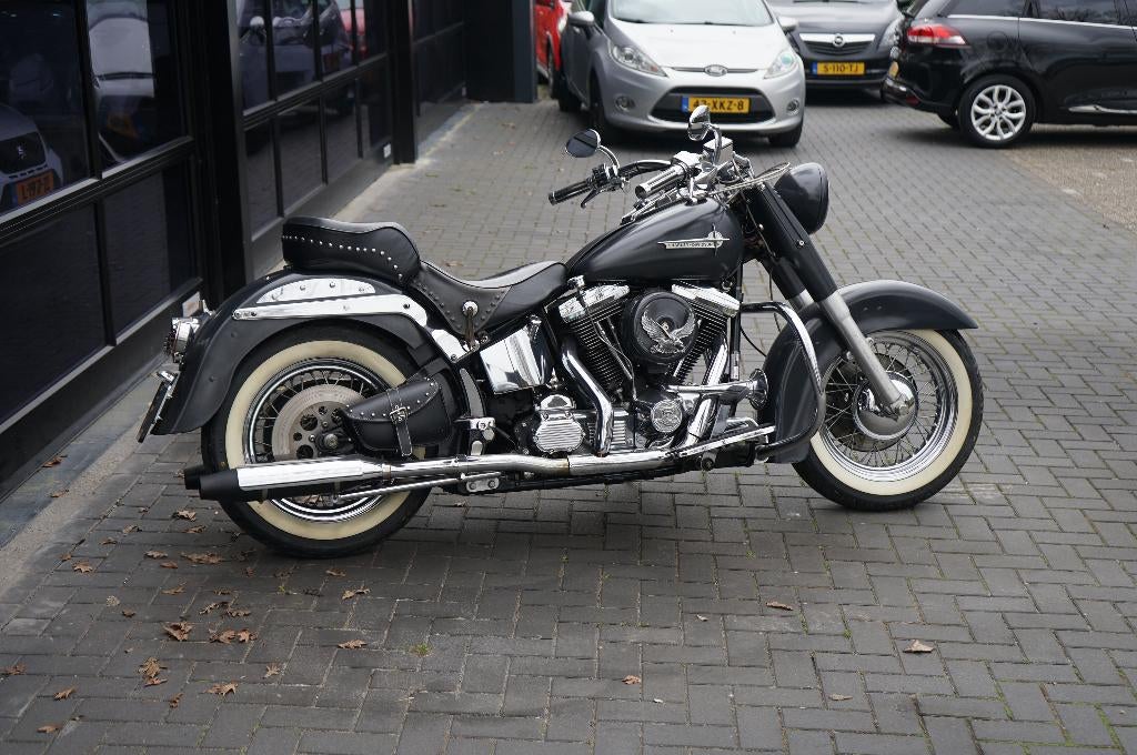 Harley Davidson FLSTF Evo Fat Boy Nostalgia Met extra's, 2 cilinders, Sportuitlaat, 1340 cc, Meer dan 35 kW
