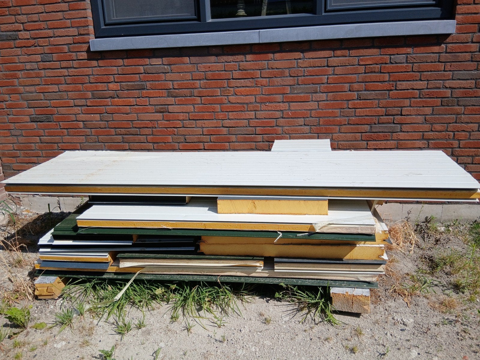 Sandwichpanelen gratis af te halen, Doe-het-zelf en Verbouw, Platen en Panelen, Gebruikt, Overige materialen, 50 tot 100 mm, Ophalen