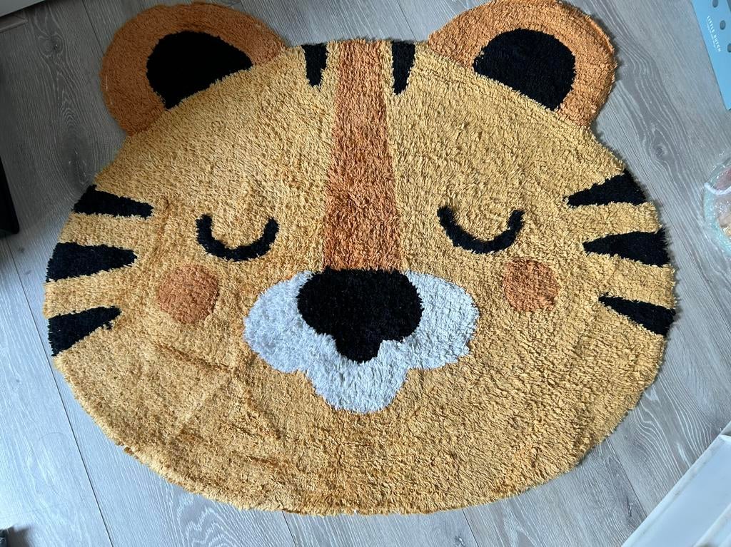 Vloerkleed Handgemaakt Bisbee Tijger 85x50cm, Ophalen of Verzenden, Zo goed als nieuw, Kleed of Kussen
