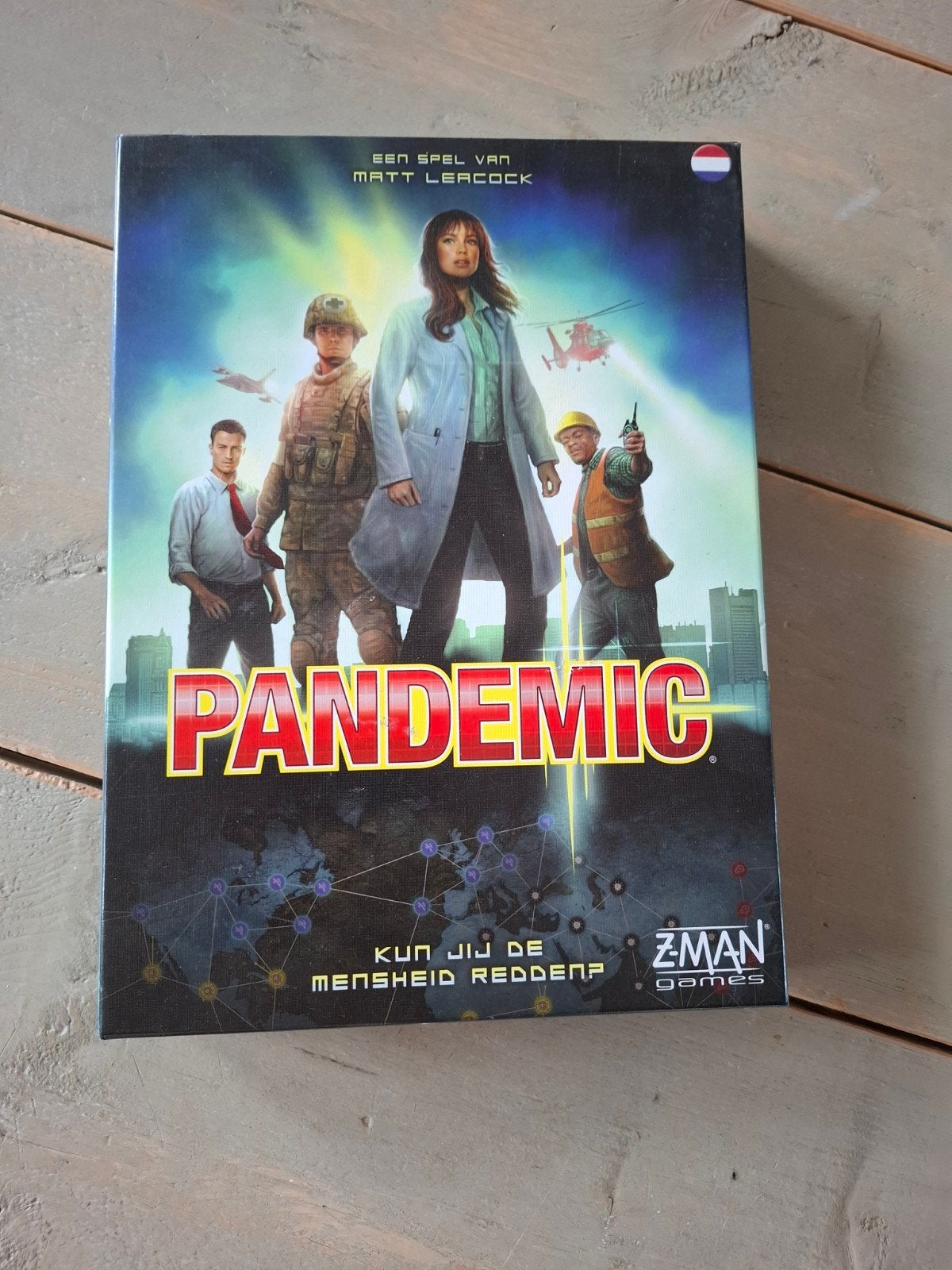 Pandemic Bordspel - Red de Mensheid van Ziekte, Ophalen of Verzenden, Zo goed als nieuw
