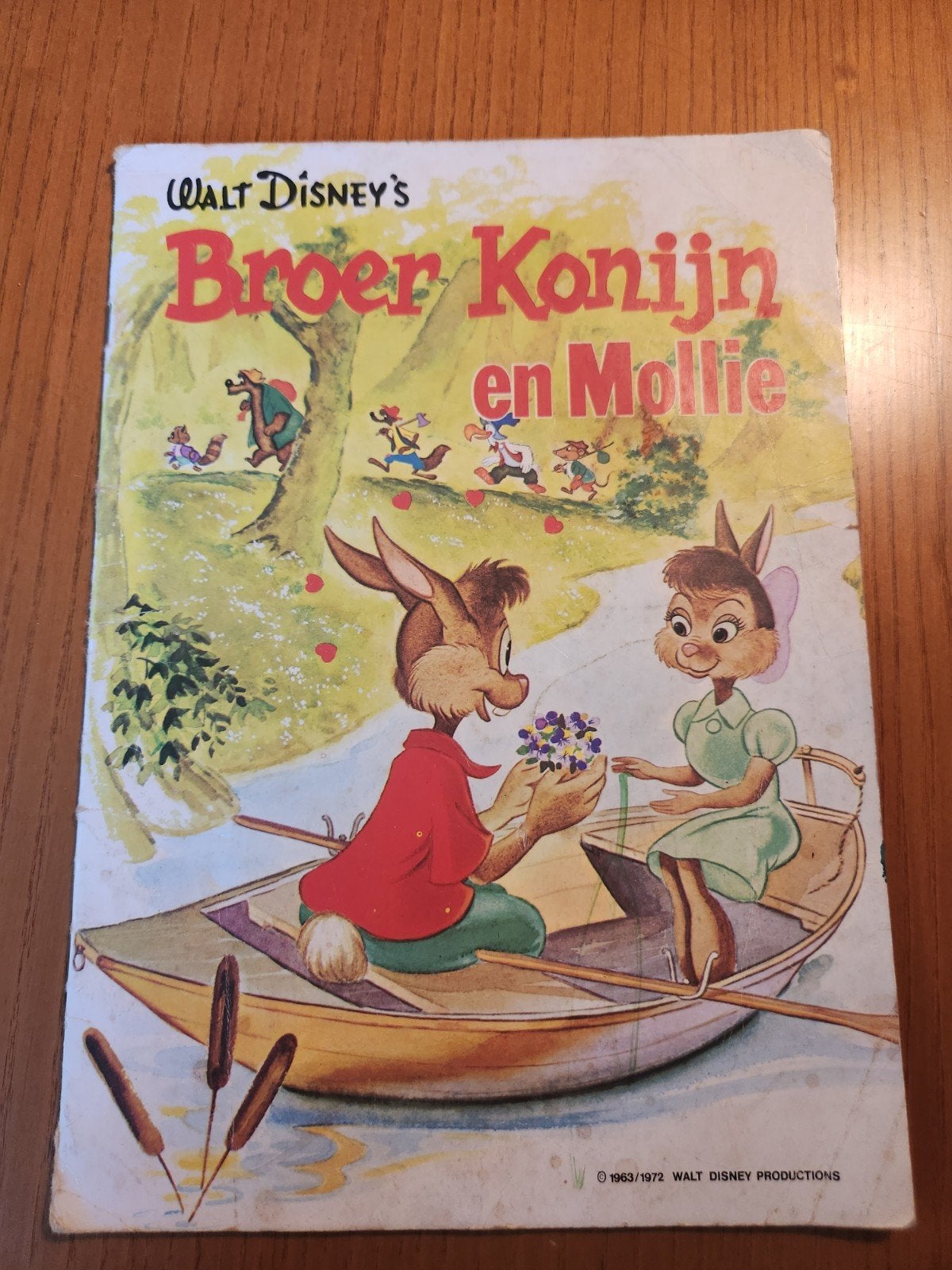 Walt Disney's Broer Konijn en Mollie stripboek(herdruk1972), Eén stripboek, Ophalen of Verzenden, Gelezen, Walt Disney