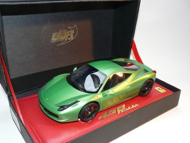 Ferrari 458 Italia Matt Groen Metallic 1:18 RCDL02 van BBR, Ophalen of Verzenden, Nieuw, Auto, Overige merken