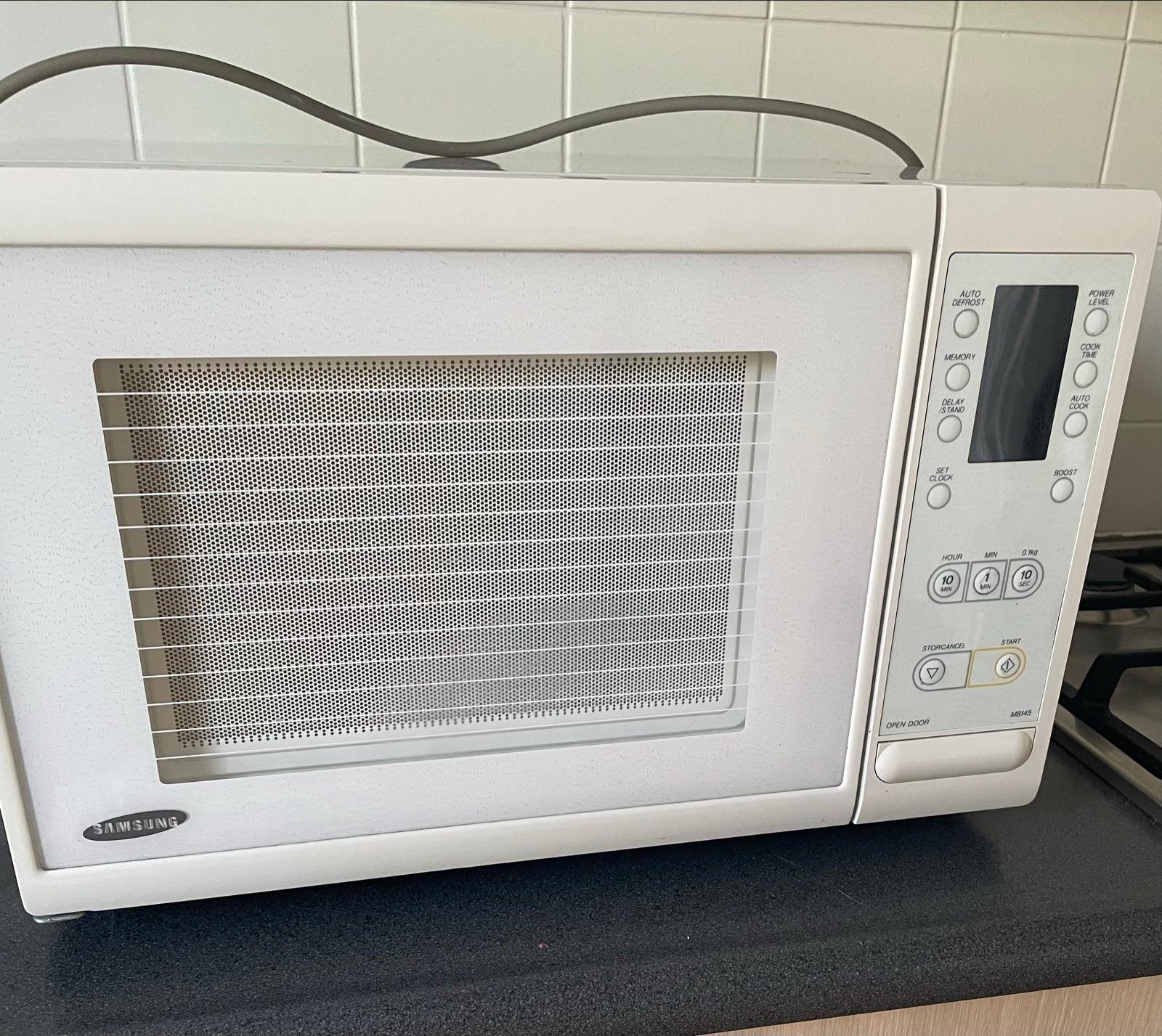 Samsung Magnetron M8145 - Wit, met draaiplateau, Ophalen, Gebruikt, Magnetron, Draaiplateau