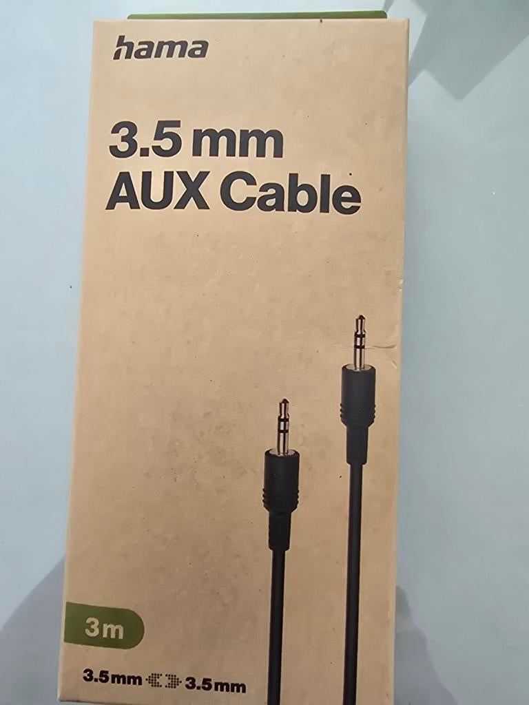 Hama 3.5 mm AUX Kabel - 3 meter, Ophalen of Verzenden, Nieuw, 2 tot 5 meter, Overige kabels