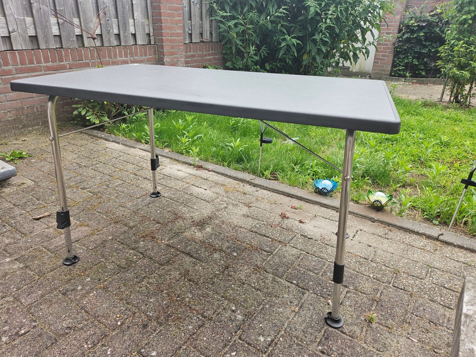 Luxe inklapbare campingtafel (nieuw) Antraciet, 70x115 cm, Ophalen, Nieuw, Campingtafel