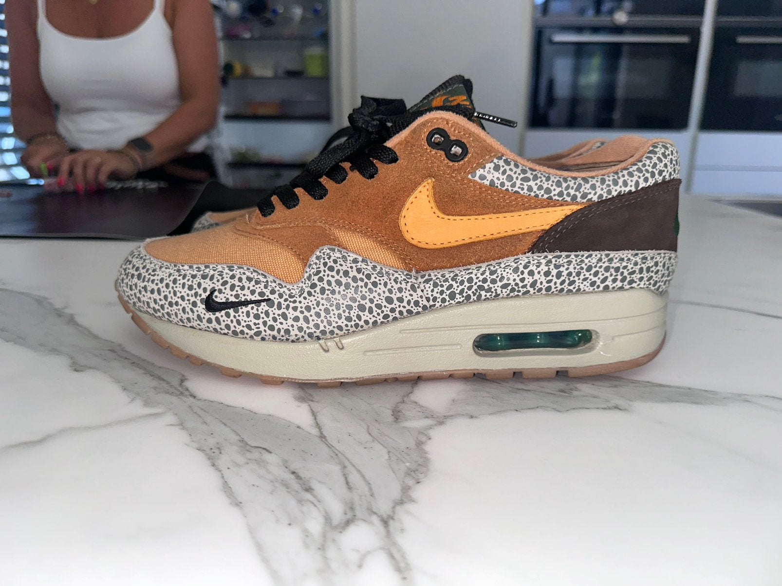 Nike air max 1 ‘OG Safari’, Kleding | Heren, Schoenen, Ophalen of Verzenden, Zo goed als nieuw, Overige kleuren