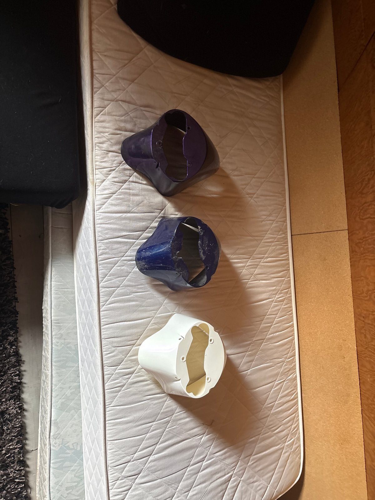 3x piaggio zip spatborden - Paars, Blauw, Wit, Ophalen of Verzenden, Gebruikt, Batterij, Verlichtingsset