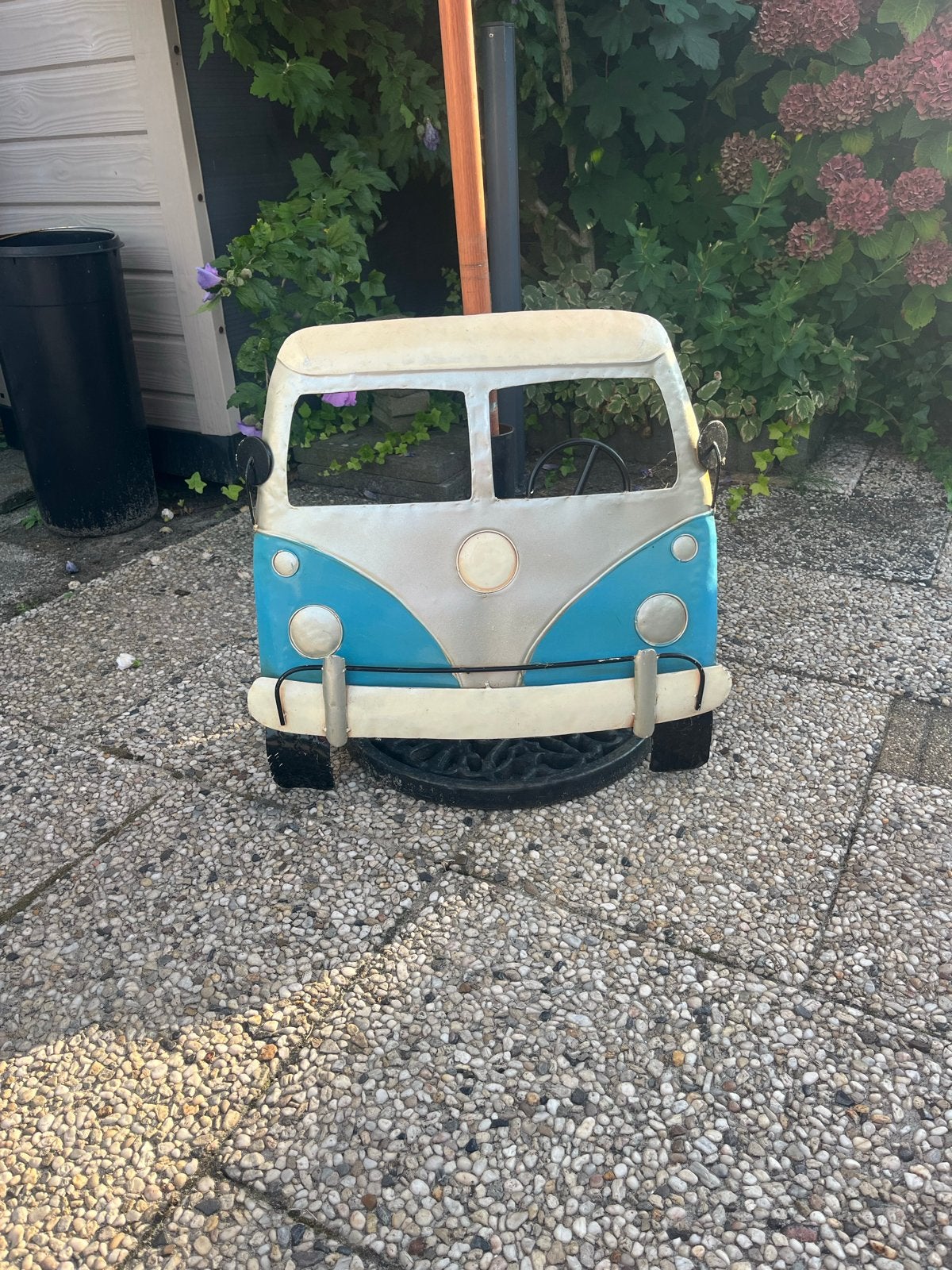 Decoratieve VW bus bloempot/plantenbak, Vintage, Gebruikt, Meerkleurig, Ophalen of Verzenden