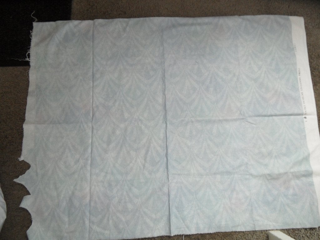 Katoenen lap stof, lichtblauw, Gebruikt, Blauw, Ophalen of Verzenden, 30 tot 120 cm