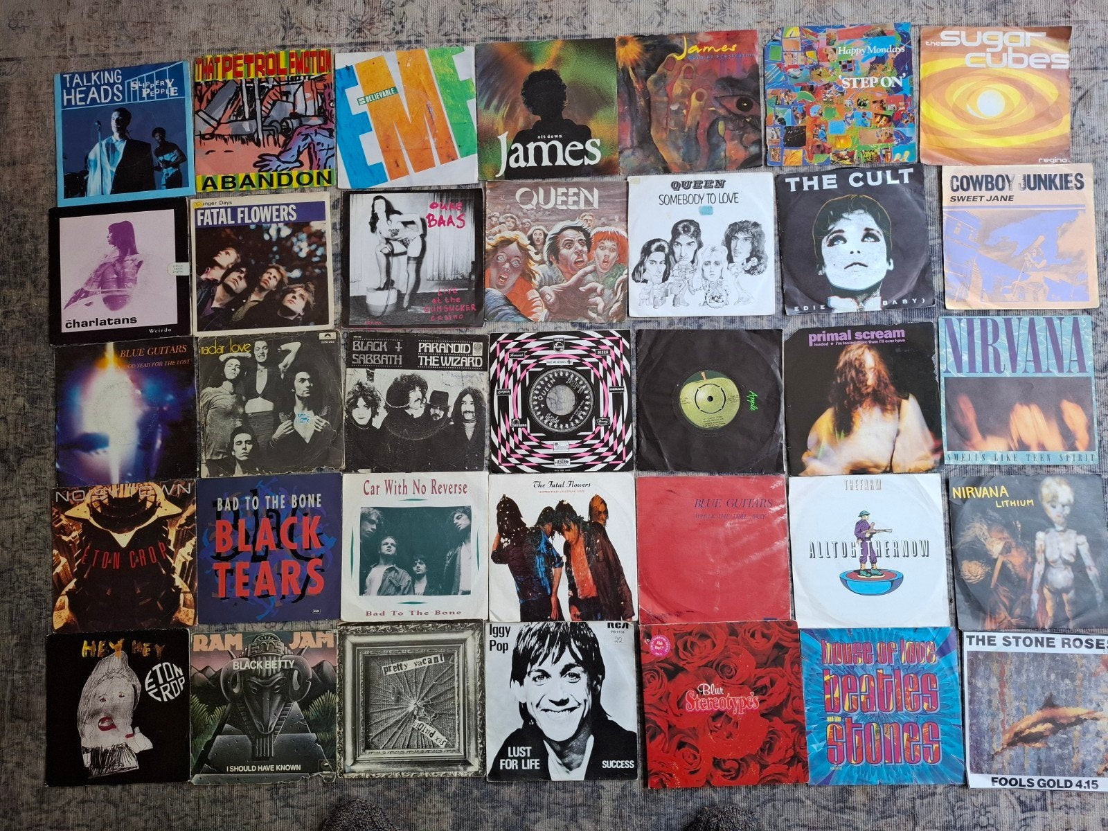 Grote collectie 65 stuks pop/rock vinyl singles (7 inch) o., Gebruikt, Pop, 7 inch, EP