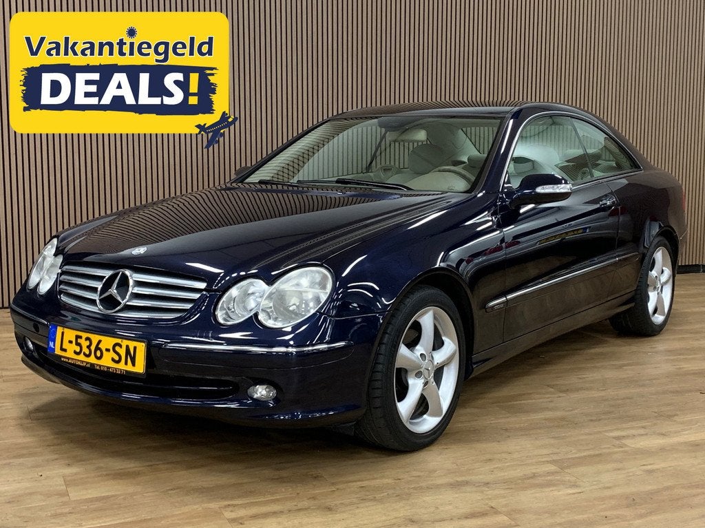 Mercedes-Benz MERCEDES CLK200 KOMP |Climate Control|, Auto's, Achterwielaandrijving, Beige, 4 cilinders, 1796 cc