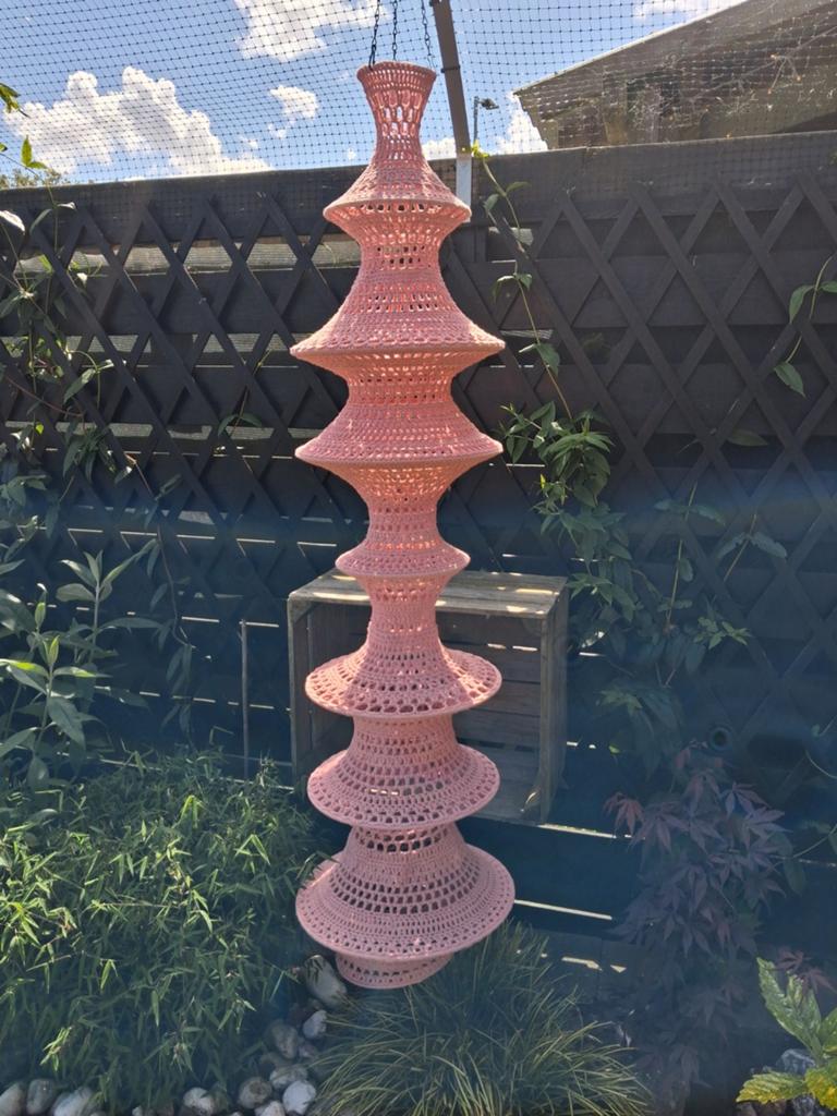 Handgemaakte lamp, Huis en Inrichting, Lampen | Hanglampen, Ophalen of Verzenden, Nieuw, Minder dan 50 cm