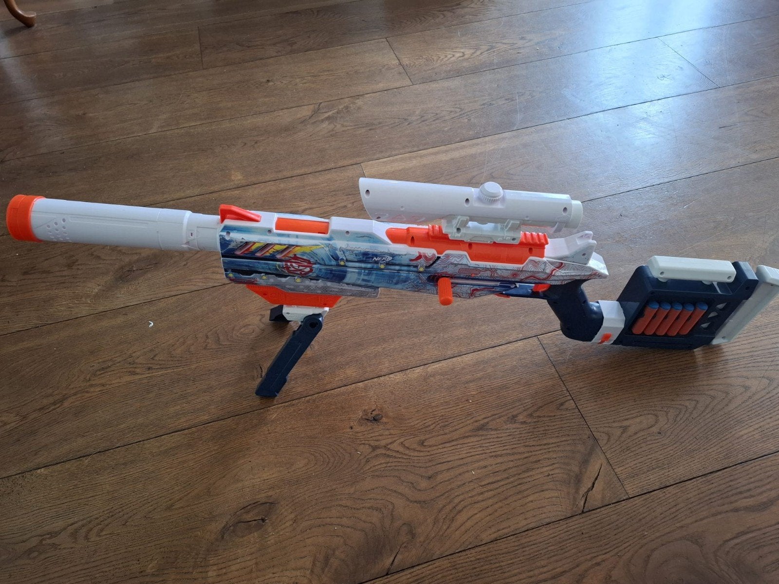 Nerf N-Strike Longshot CS-6 met 20 darts, Ophalen of Verzenden, Gebruikt, Jongen of Meisje