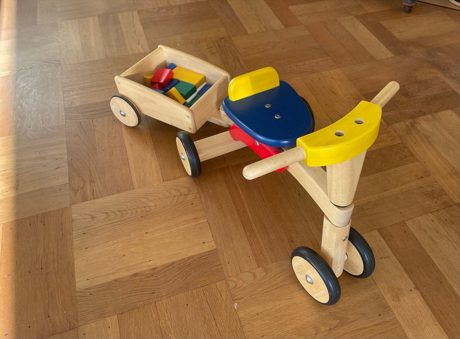 I'm Toy Loopfiets met aanhanger - Goede conditie, Ophalen, Zo goed als nieuw, Loopfiets
