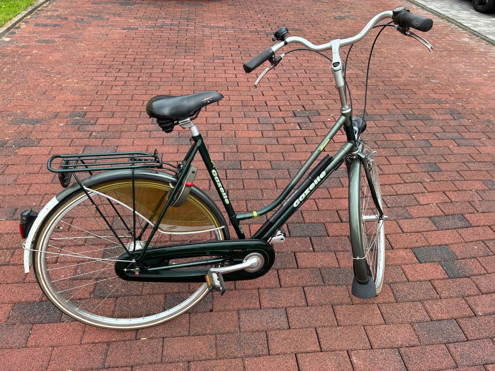 Gazelle damesfiets Paris groen 56 cm 6 versnellingen, Ophalen, 53 tot 56 cm, Versnellingen, Zo goed als nieuw