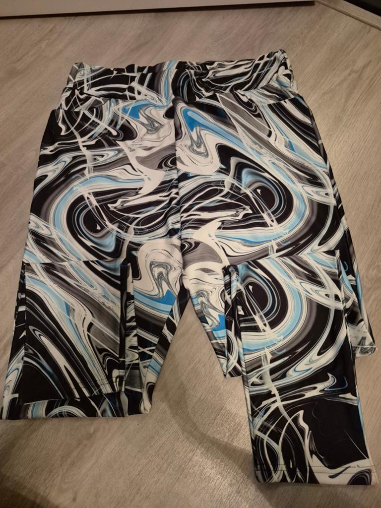 Thomaiq Legging met abstracte print, Kleding | Dames, Leggings, Maillots en Panty's, Nieuw, Legging, Maat 44/46 (L), Overige kleuren