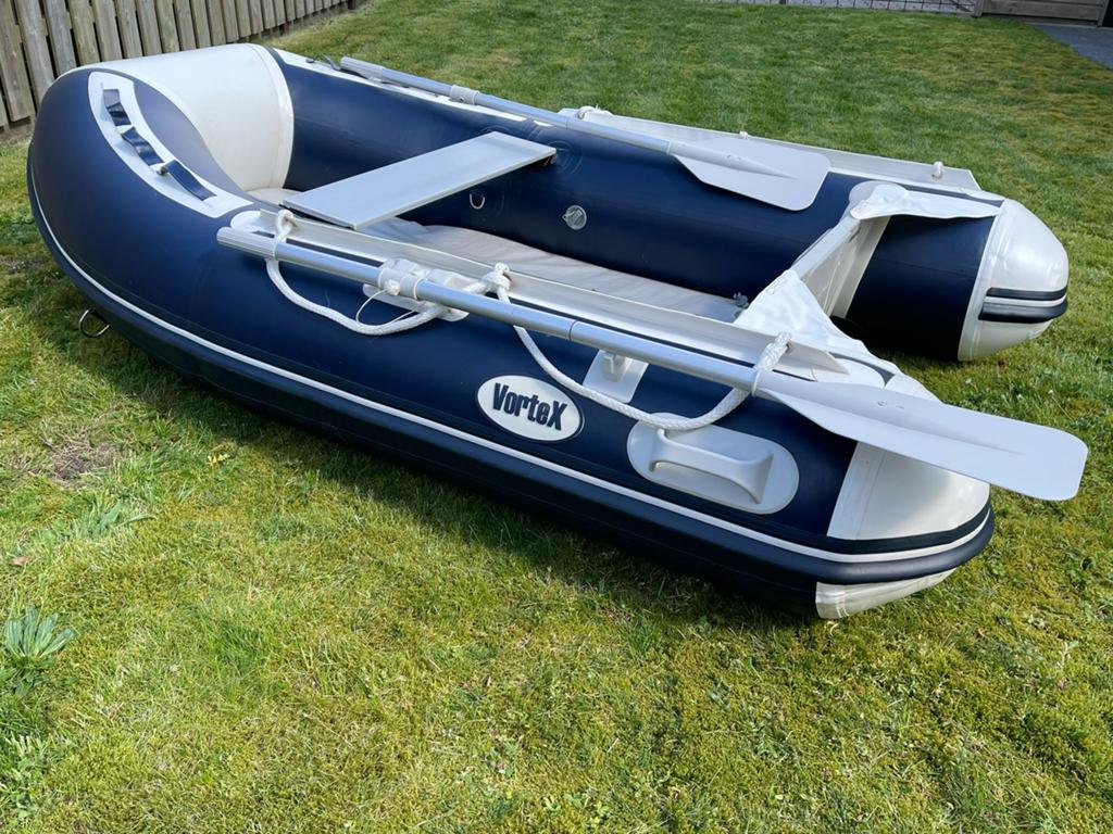 Vortex airdeck 245 rubberboot, Watersport en Boten, Ophalen, Airdeck, Vortex, Zo goed als nieuw
