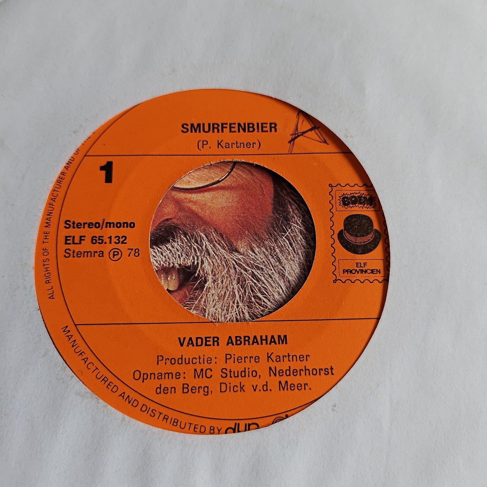 Vader Abraham - Smurfenbier (7 inch vinyl single), Gebruikt, 7 inch, Ophalen of Verzenden, EP