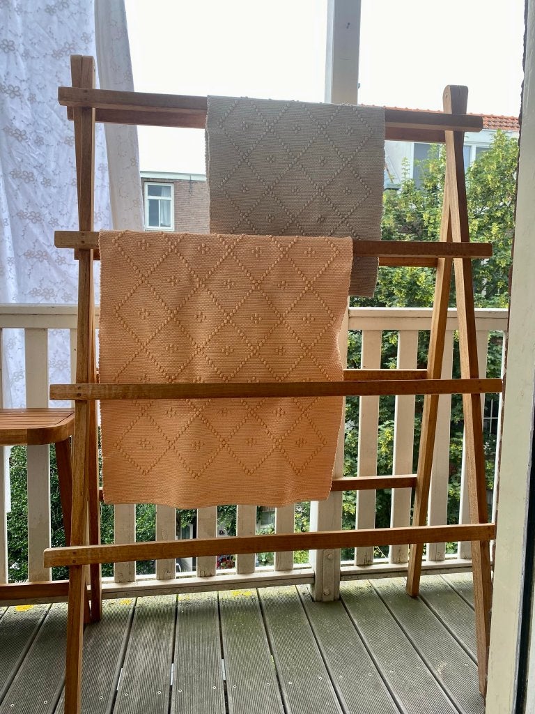 Hardhouten wasrek, Ophalen, Gebruikt, Wasrek