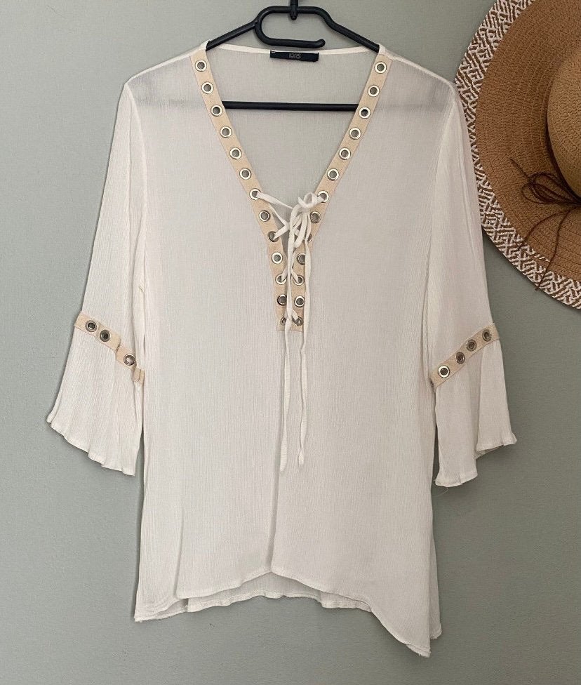 STUDIO MO super mooie top..mt:m, Kleding | Dames, Maat 38/40 (M), B, Verzenden, Wit