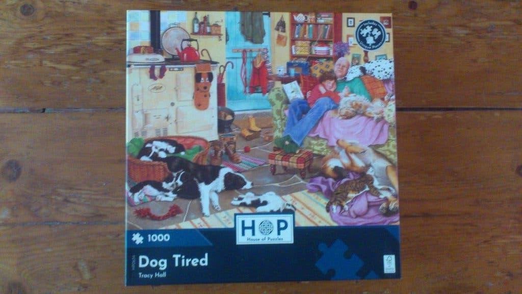 HOP Puzzel - Dog Tired - 1000 stukjes - NIEUW, Ophalen, 500 t/m 1500 stukjes, Nieuw, Legpuzzel
