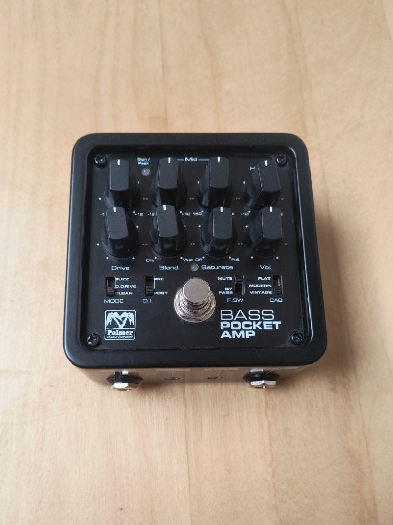 Palmer Pocket Bass preamp DI-box, Verzenden, Gebruikt, Distortion, Overdrive of Fuzz