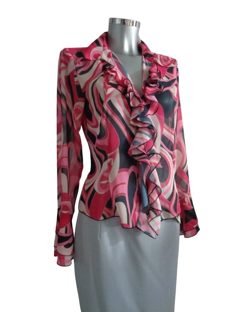 Grimaud blouse roze met ruches, maat 36/38, NIEUW, Ophalen of Verzenden, Nieuw, Maat 36 (S), Roze