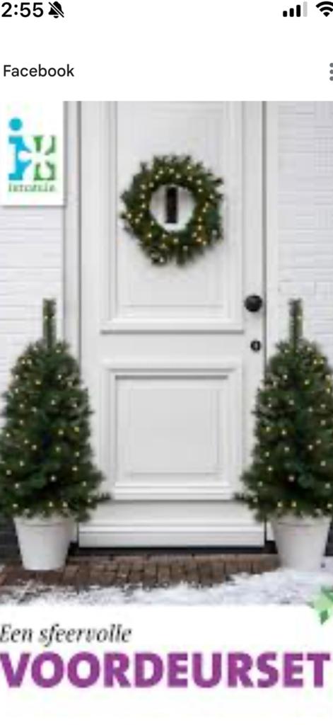 Kerstboompjes en kerstkrans, Ophalen, Zo goed als nieuw