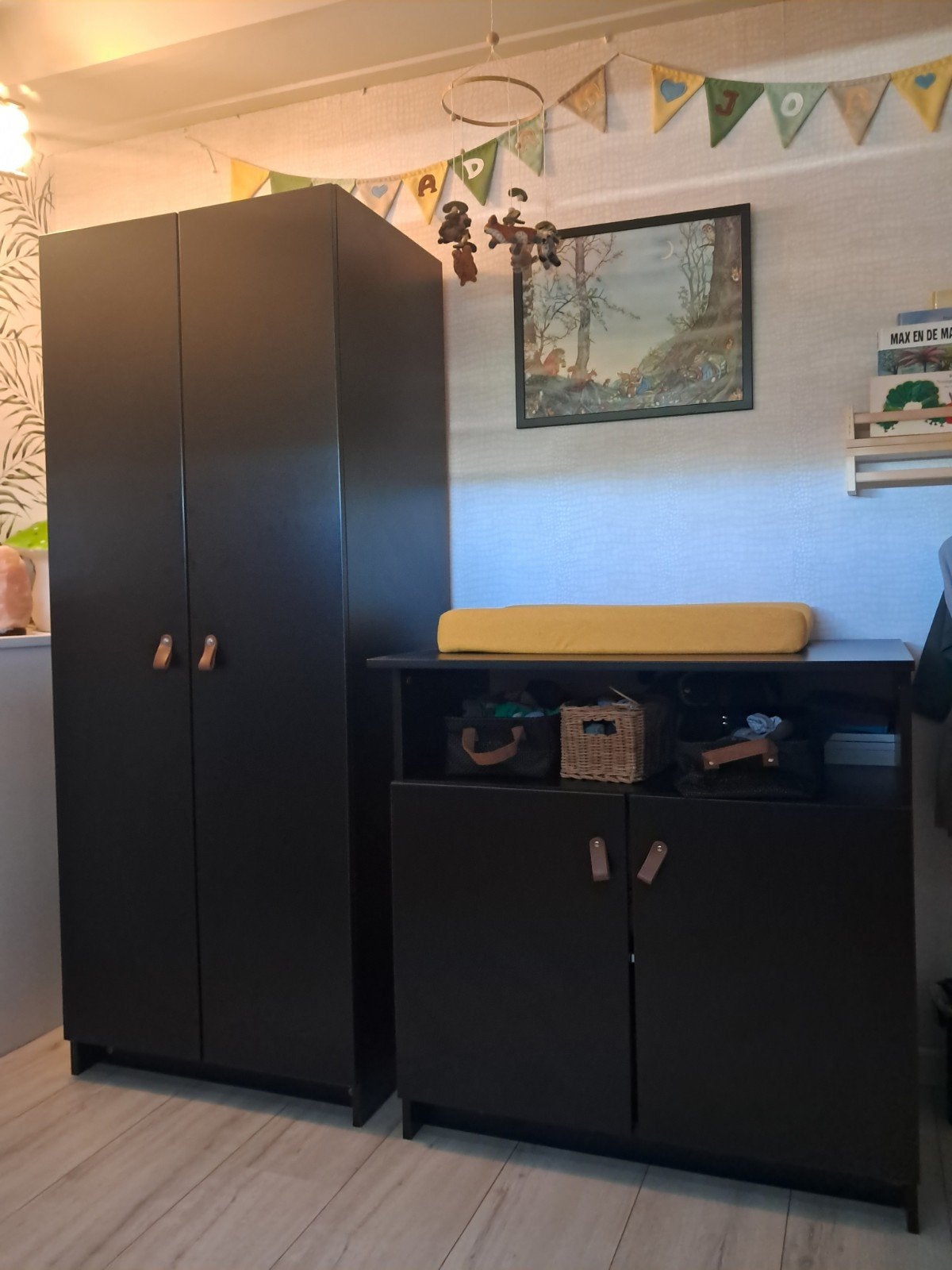 Complete prachtige babykamer (zwart) voor klein prijsje!, Kinderen en Baby's, Ophalen, Zo goed als nieuw, Jongetje of Meisje