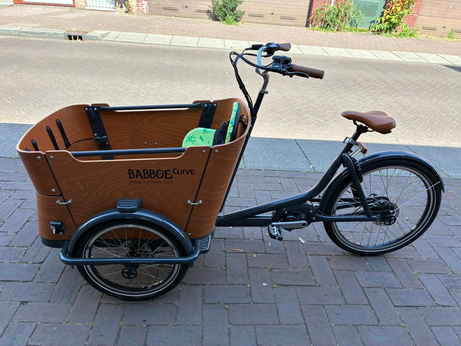 Babboe Mountain Curve Bakfiets - Zo goed als nieuw, Fietsen en Brommers, Fietsen | Bakfietsen, 4 kinderen of meer, Elektrisch