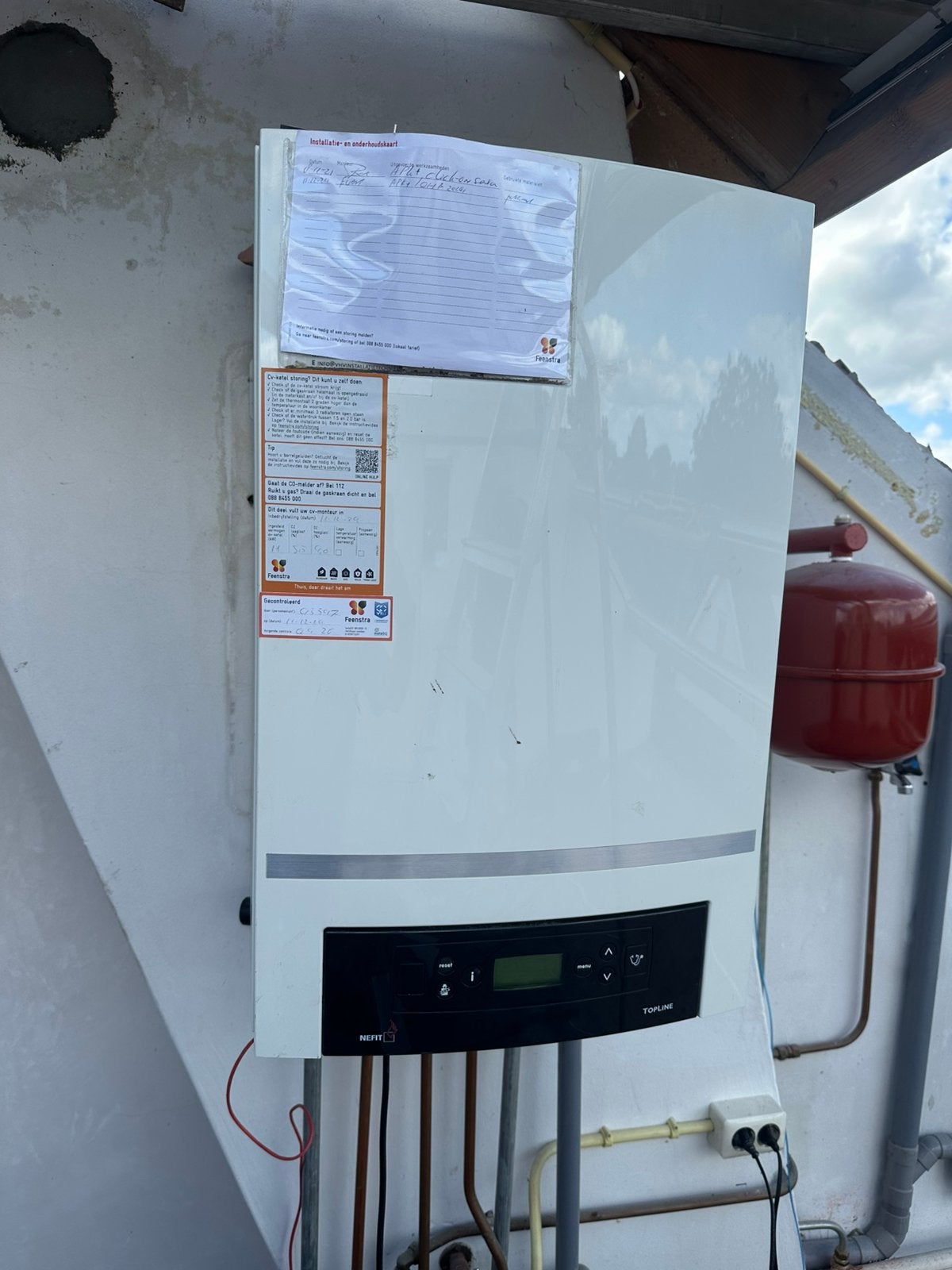 Nefit TopLine Compact HRC 30/CW5 uit 2009, Ophalen, Geiser, Zo goed als nieuw, Minder dan 20 liter