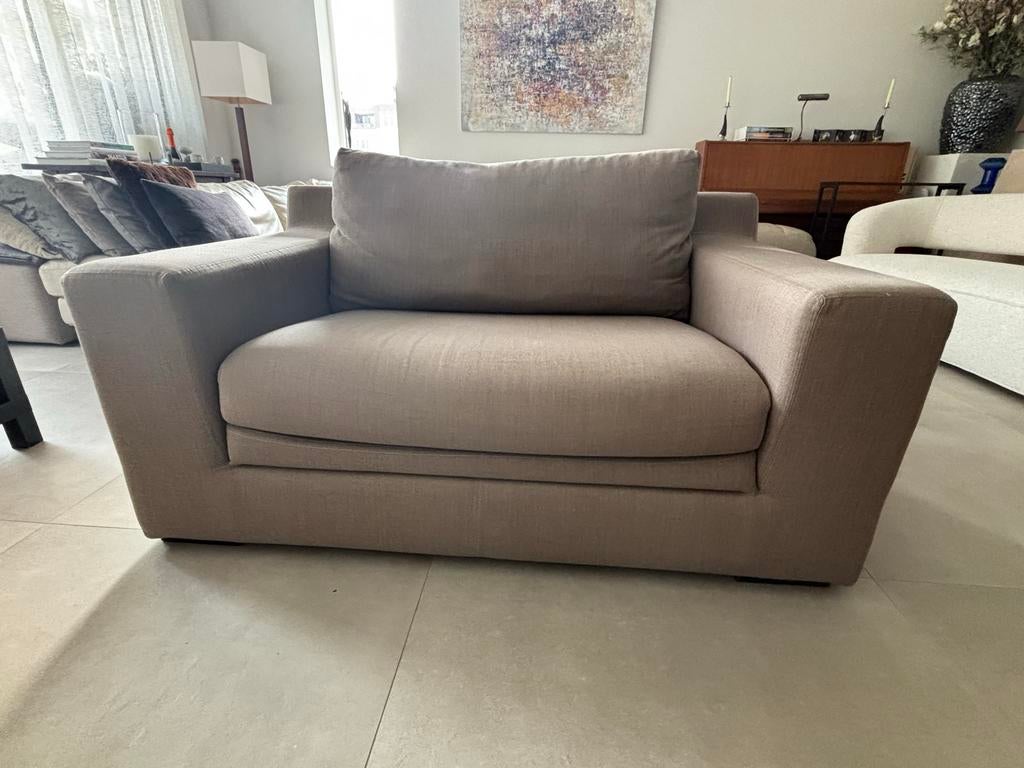 Comfortabele Danca Design love seat, Huis en Inrichting, Fauteuils, Ophalen, Gebruikt, 75 tot 100 cm, 125 cm of meer